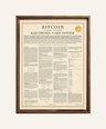 Bitcoin Whitepaper Poster | Enhanced Matte Museum-Quality Print