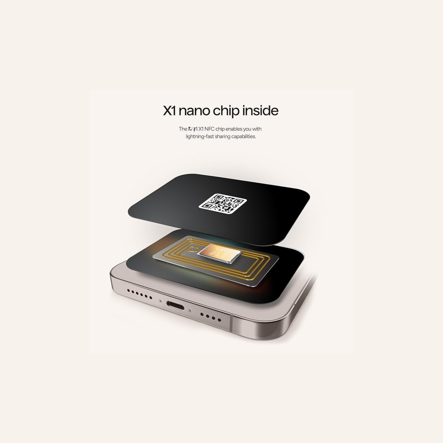 Smart NFC Electronic Business Card (Space Gray) or (Metal Black)